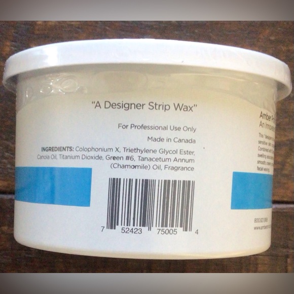 Amber Turquoise Soft Strip Wax w/ Chamomile & Azulene 14 oz pot New Unopened - Picture 3 of 4